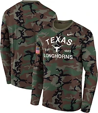 Nike Texas Longhorns 2025 Military Appreciation Legend Dri-FIT Long Sleeve T-Shirt