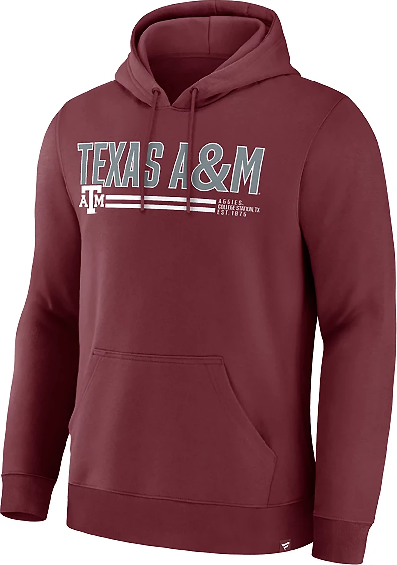 Fanatics Men's Texas A&M Aggies Wordmark Stripe Legacy Fleece Hoodie