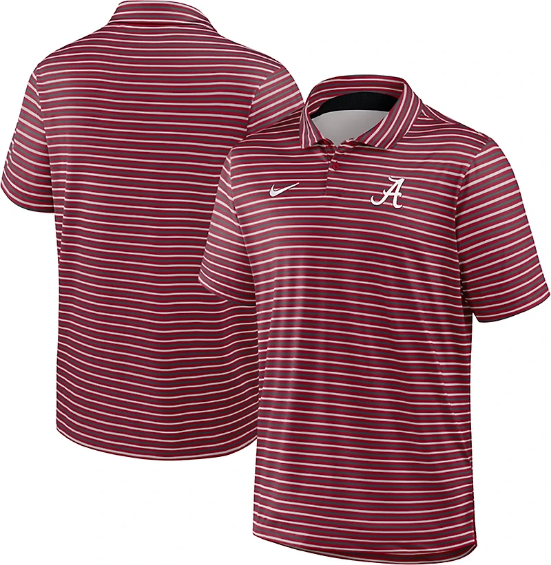 Nike Men's University of Alabama Dri-FIT Stripe Tour Polo Shirt