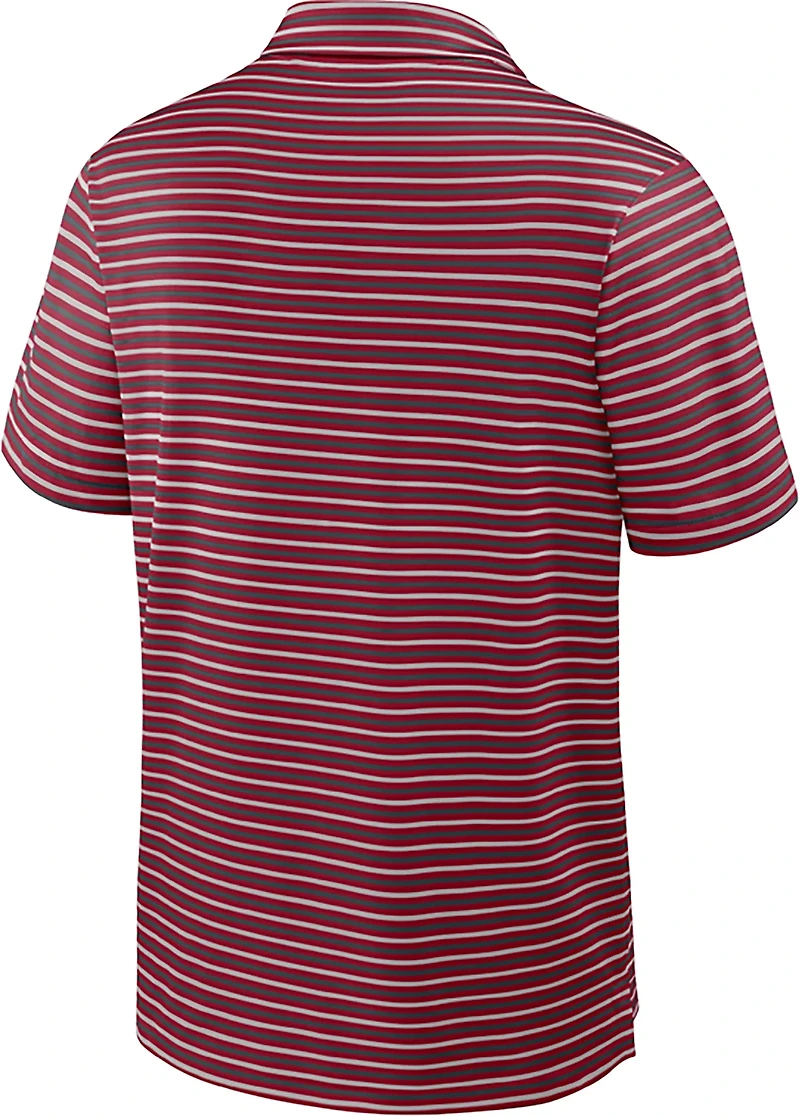 Nike Men's University of Alabama Dri-FIT Stripe Tour Polo Shirt