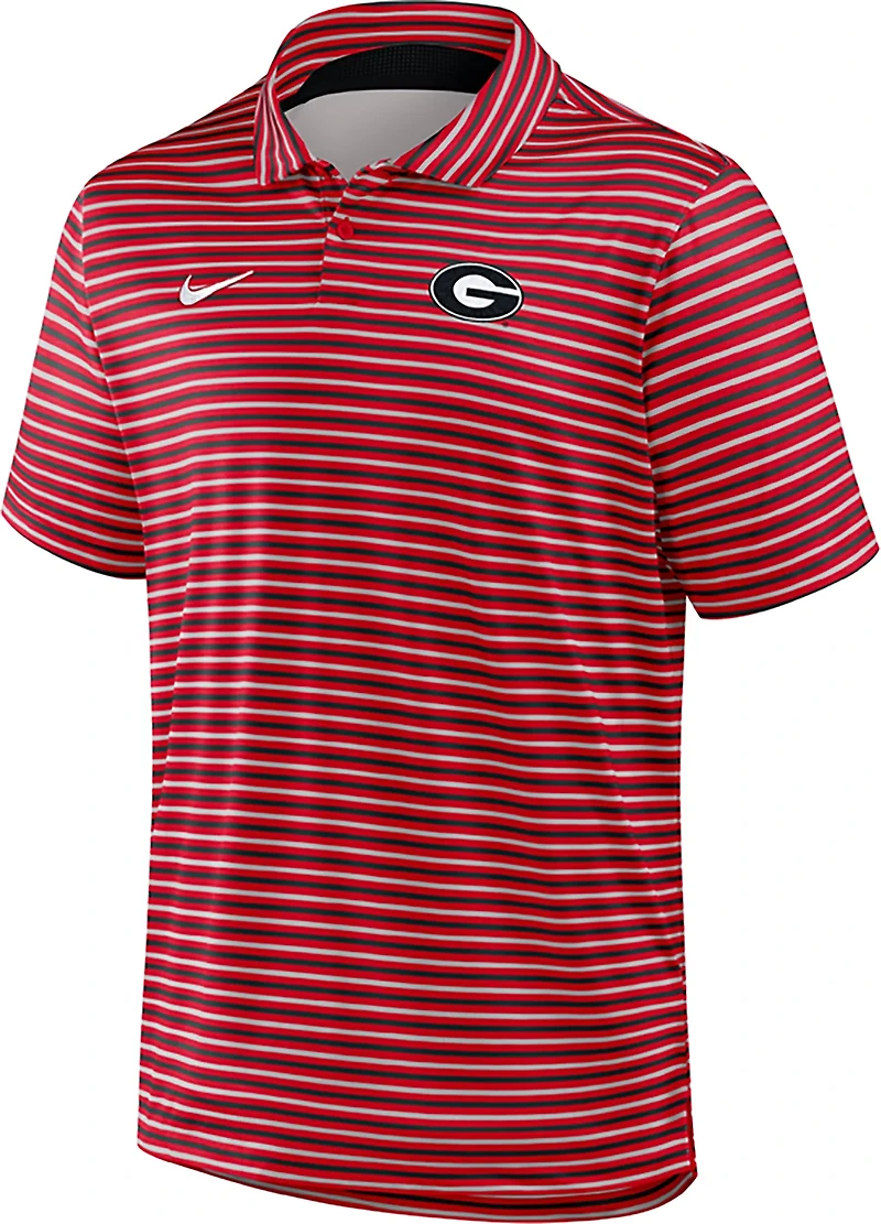 Nike Men's University of Georgia Dri-FIT Stripe Tour Polo Shirt