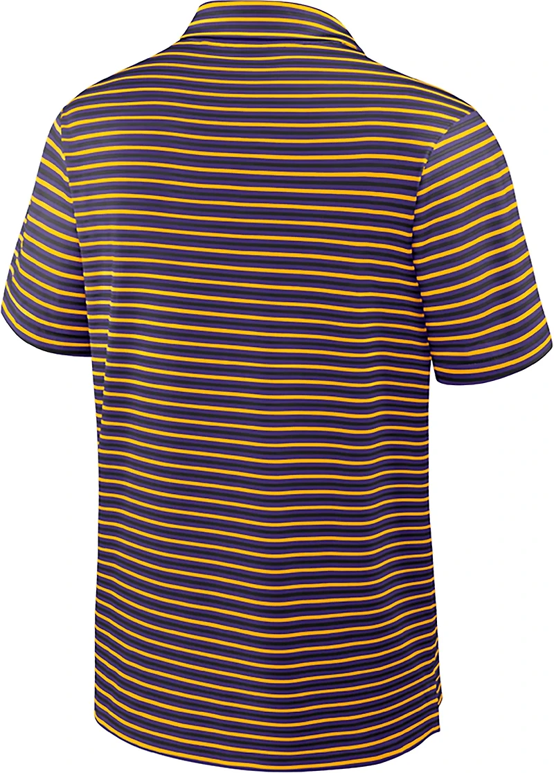 Nike Men's Louisiana State University Dri-FIT Stripe Tour Polo Shirt