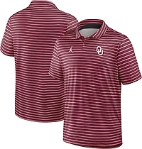 Jordan Men's University of Oklahoma Dri-FIT Stripe Tour Polo Shirt