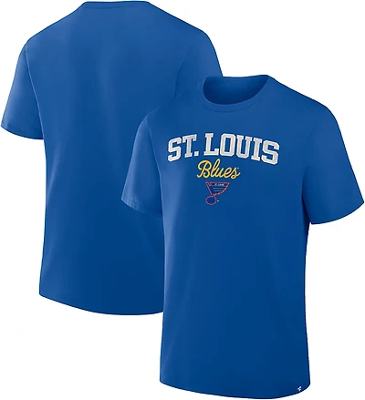 Fanatics Men's St. Louis Blues Vintage Trip Legacy Cotton Short Sleeve T-shirt