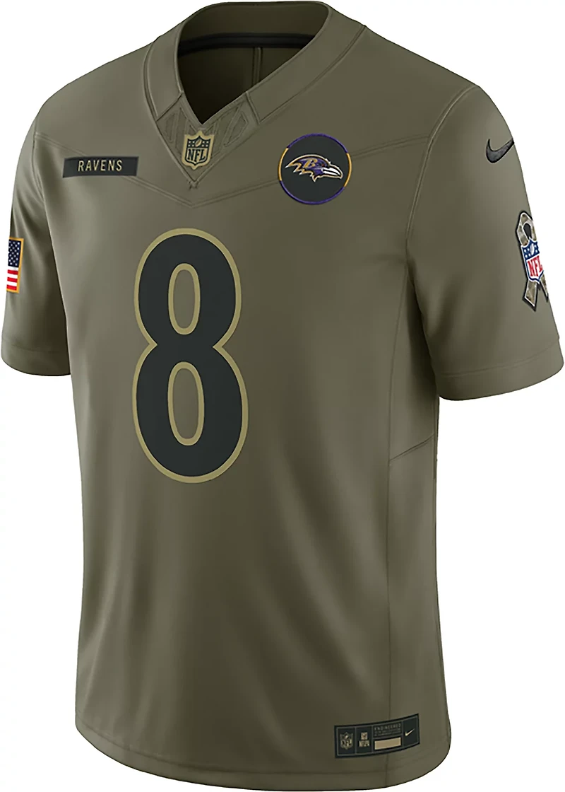 Nike Men's Ravens Lamar Jackson Salute to Service Jersey