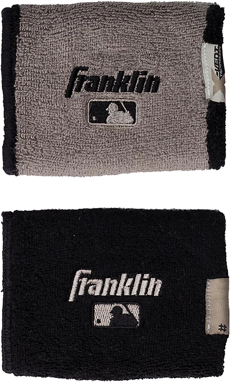 Franklin MLB X-Vent Wristbands 2-Pack