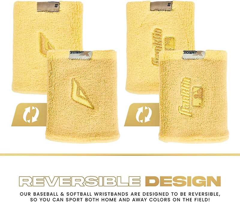 Franklin MLB X-Vent Wristbands 2-Pack