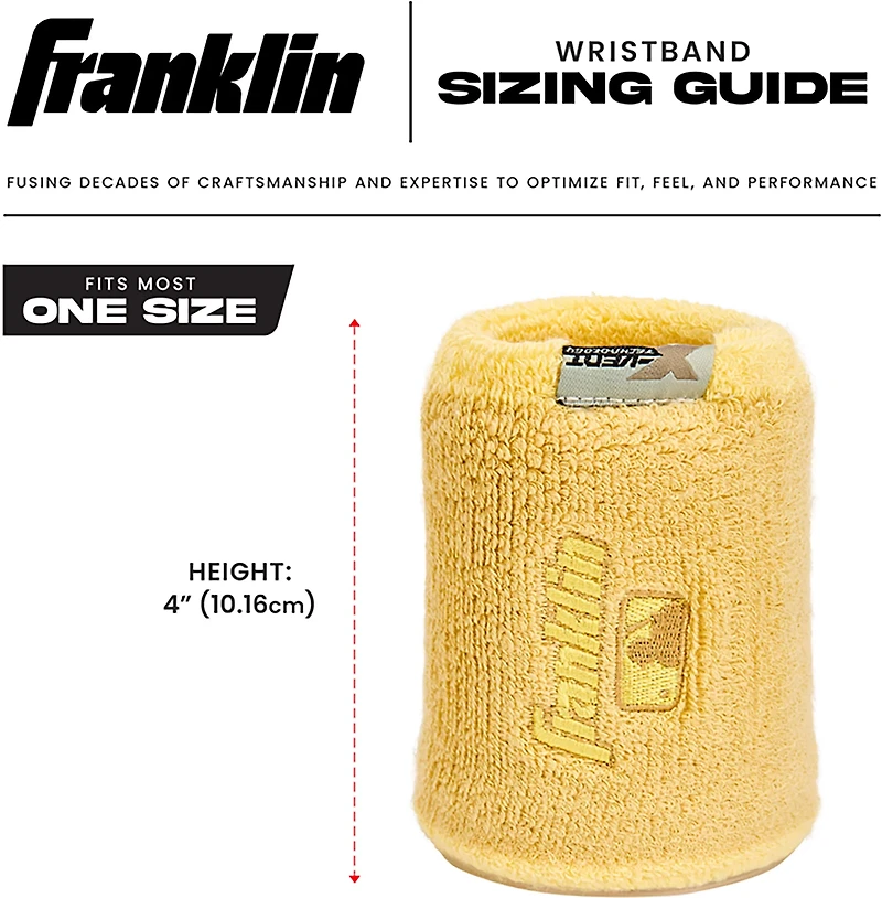 Franklin MLB X-Vent Wristbands 2-Pack