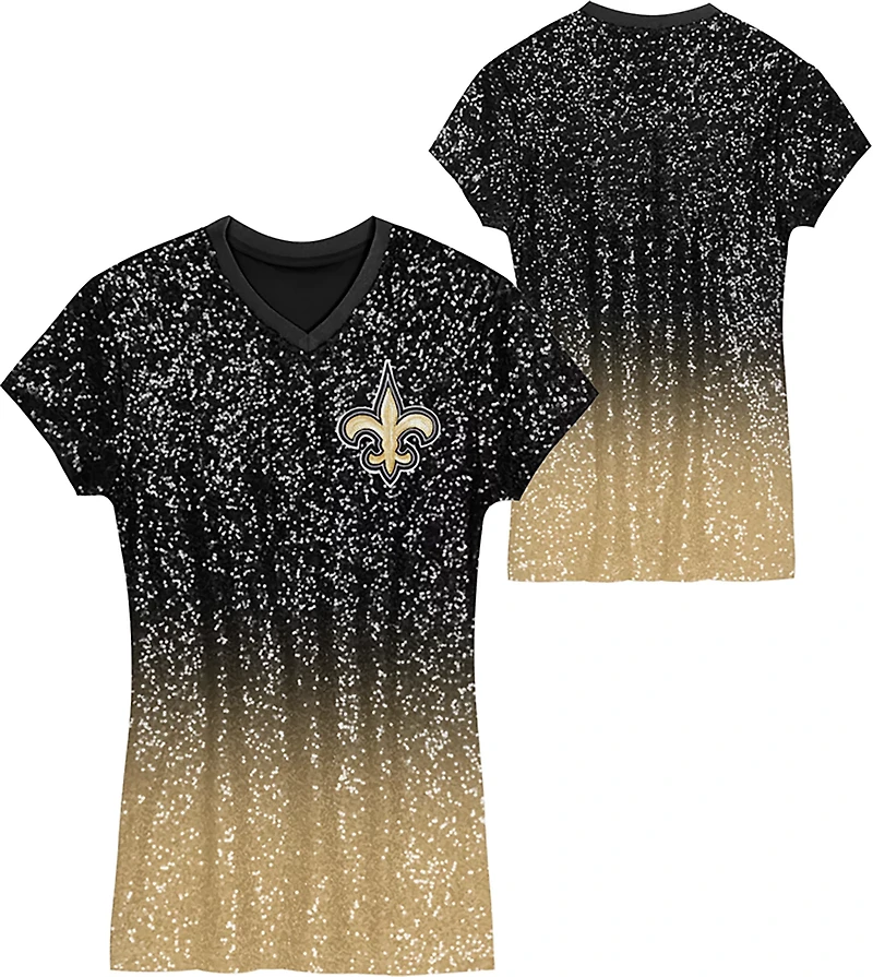 Outerstuff Women's New Orleans Saints Glam 2.0 Sequin Dress