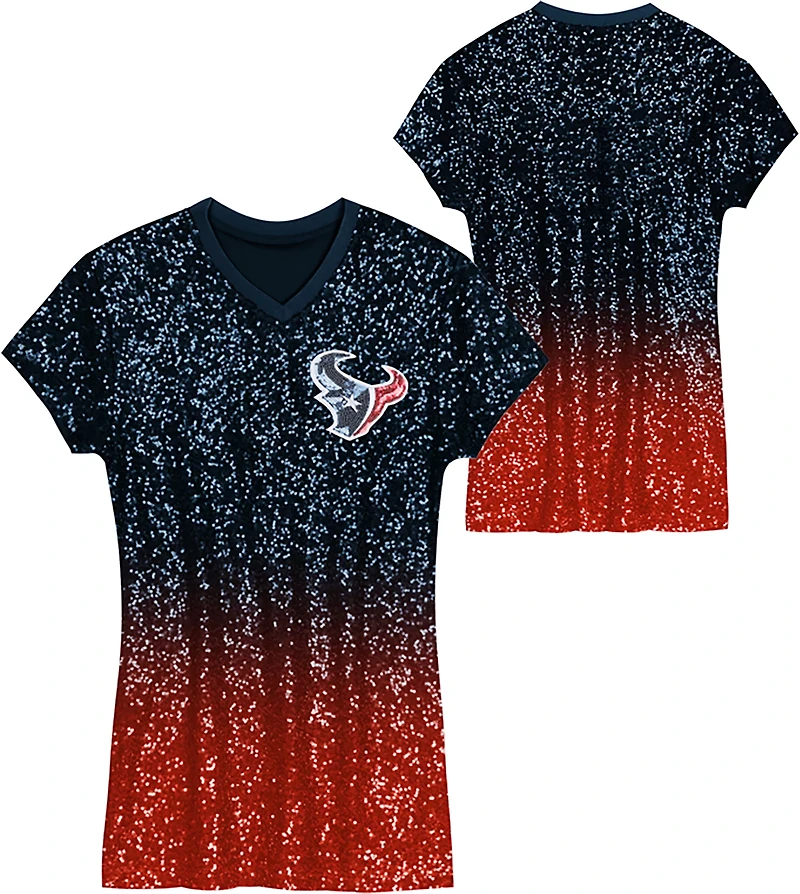 Outerstuff Women's Houston Texans Glam 2.0 Sequin Dress