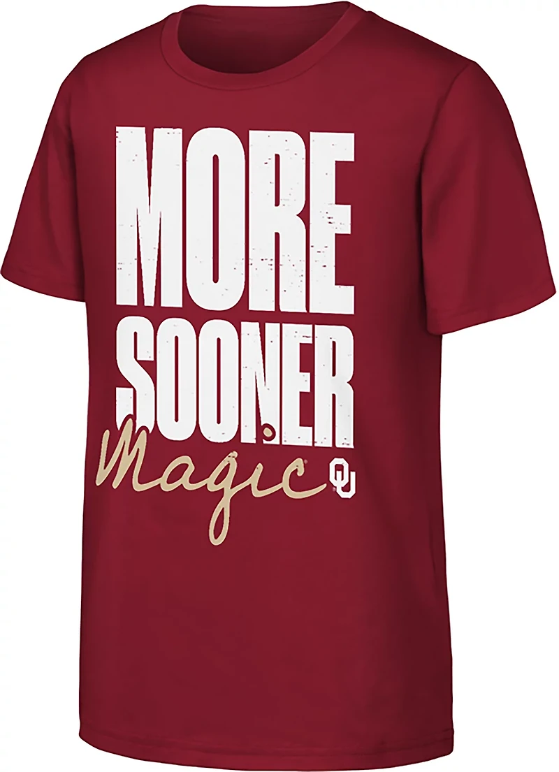 Outerstuff Boys' University of Oklahoma More Sooner Magic Fan Graphic T-shirt
