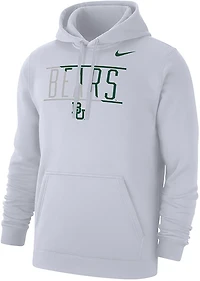 Nike Men's Baylor Bears Whiteout Mascot Bar Fleece Hoodie