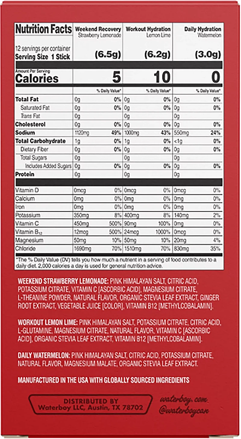 Waterboy Holiday Gift Box Variety 12 Pack