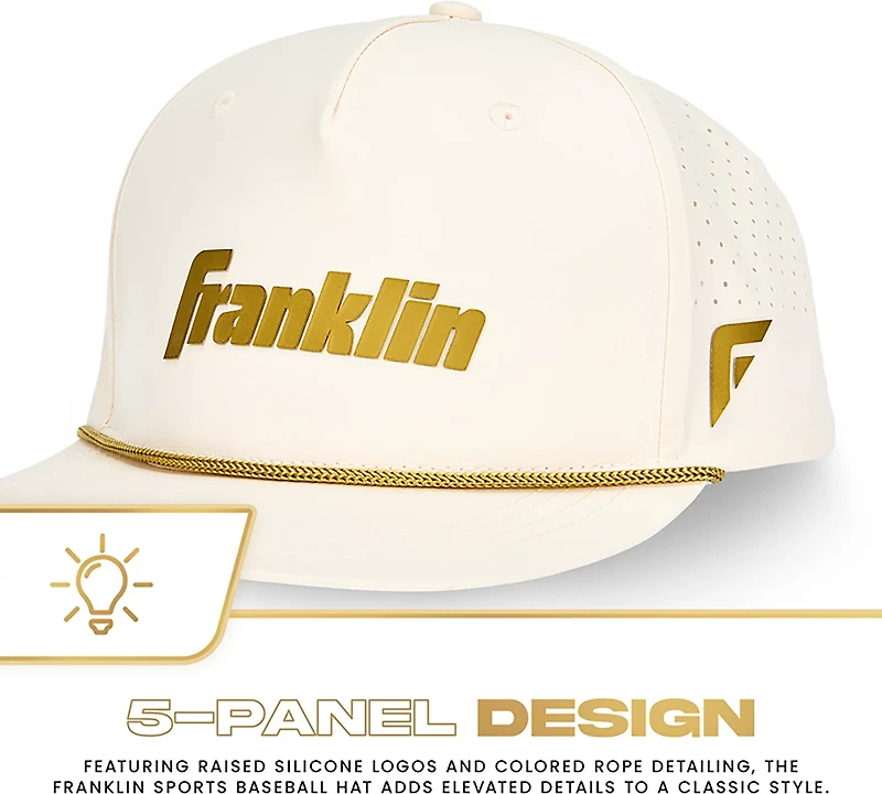 Franklin Sports Adults’ Snapback Baseball + Softball Hat