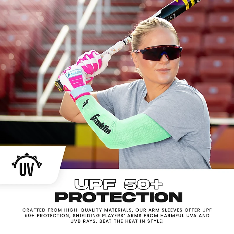 Franklin Sports Adults’ Baseball + Softball Arm Compression Sleeves