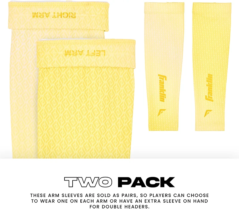 Franklin Sports Kids’ Baseball + Softball Arm Compression Sleeves