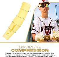 Franklin Sports Kids’ Baseball + Softball Arm Compression Sleeves