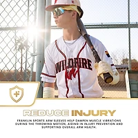 Franklin Sports Kids’ Baseball + Softball Arm Compression Sleeves