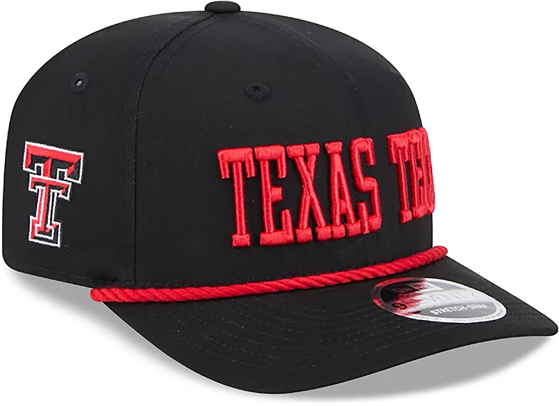 New Era Adults' Texas Tech Red Raiders School Wordmark 970SS Cap