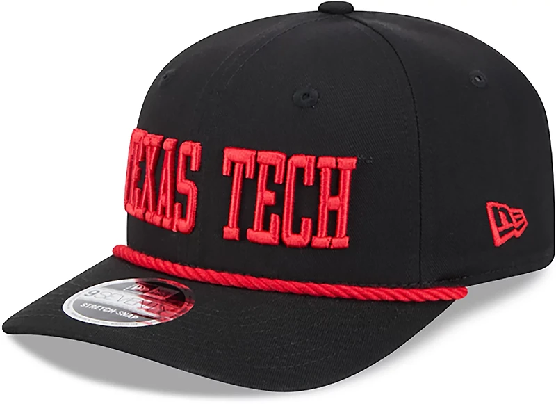 New Era Adults' Texas Tech Red Raiders School Wordmark 970SS Cap