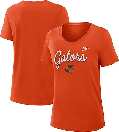 Nike Women's University of Florida Mascot Script Slub Graphic T-shirt