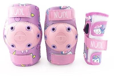 NUDL Toddlers' Unicorn Elbow and Knee Pad Set