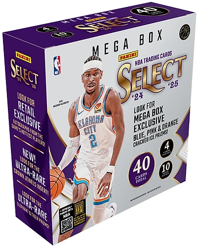 Panini 2024-2025 Select NBA Basketball Trading Card Mega Box