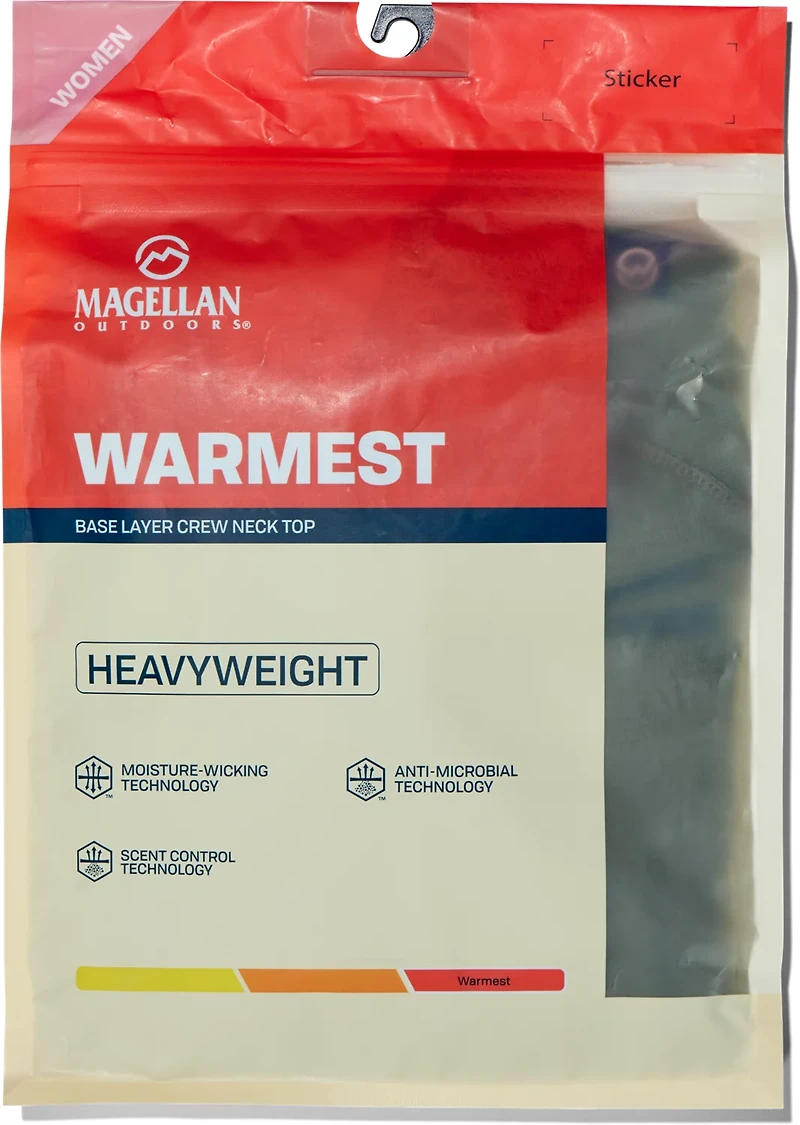 Magellan Outdoors Women's HuntGear Heavy Weight Baselayer Crew Neck Top