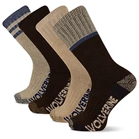 Wolverine Men's Wilderness Thermal Boot Socks 4-Pack