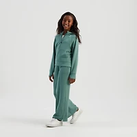 Freely Girls' Sandwashed Lux Half Zip Hoodie