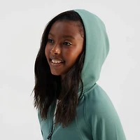 Freely Girls' Sandwashed Lux Half Zip Hoodie