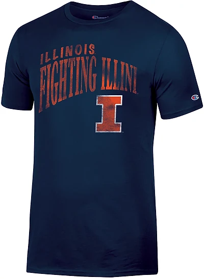 Champion Men's University of Illinois Fighting Illini Team Short Sleeve T-shirt