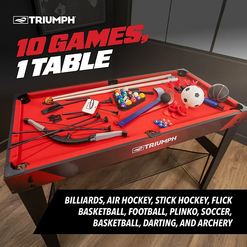Triumph Sports 10-In-1 Multi-Game Table