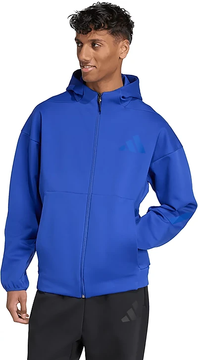adidas Men's Z.N.E. Full Zip Hooded Sportswear Track Jacket