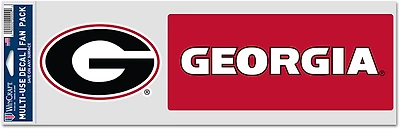 WinCraft University of Georgia 3.75 in x 12 in Fan Decals 2 Pack