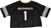 Something Inked Women's Purdue Boilermakers Fashion Cropped Football Jersey