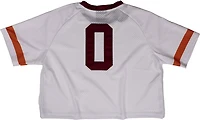 Something Inked Women's Virginia Tech Hokies Fashion Cropped Football Jersey