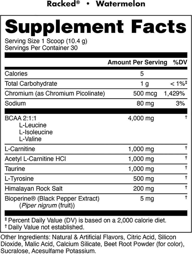 Bucked Up Racked BCAA 30 Servings