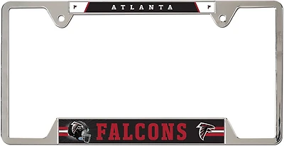 WinCraft Atlanta Falcons 6 in x 12 in Metal License Plate Frame