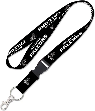 WinCraft Atlanta Falcons 1 in Blackout Lanyard with Detachable Buckle
