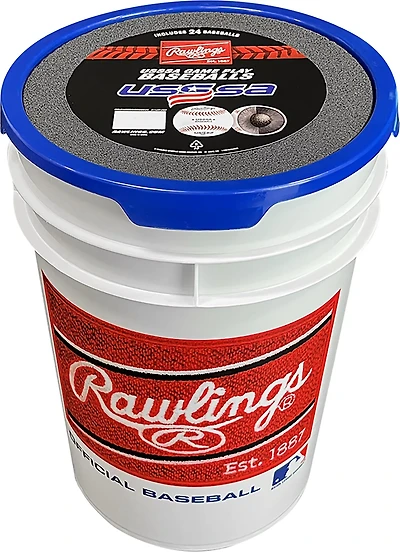 Rawlings USSSA Game Ball Bucket - 24 Pack