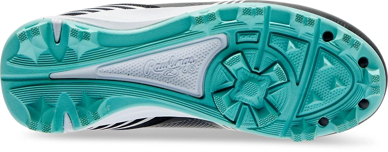 Rawlings Girls Switchback Low Rubber Molded Cleats