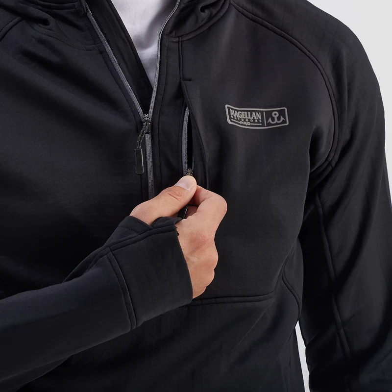 Magellan Outdoors Men's Pro Jacob Wheeler Angler Fleece Gaiter Hoodie