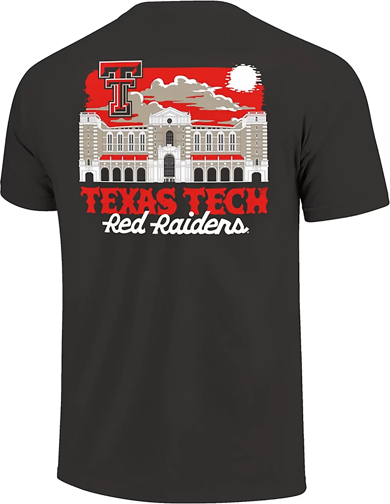 Image One Men's Texas Tech Stadium Sunset Rustic DS T-shirt