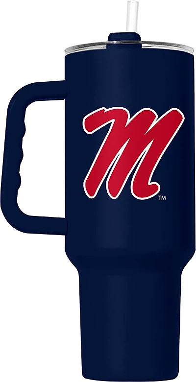 Logo Brands University of Mississippi 40 oz Flipside Powder Coat Tumbler