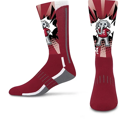 For Bare Feet University of Alabama KA-POW! Mascot Socks