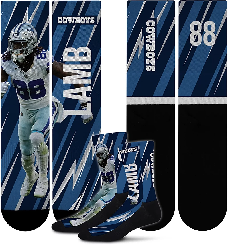 For Bare Feet Dallas Cowboys CeeDee Lamb Big Energy Socks