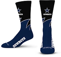 For Bare Feet Dallas Cowboys Black Wave Socks