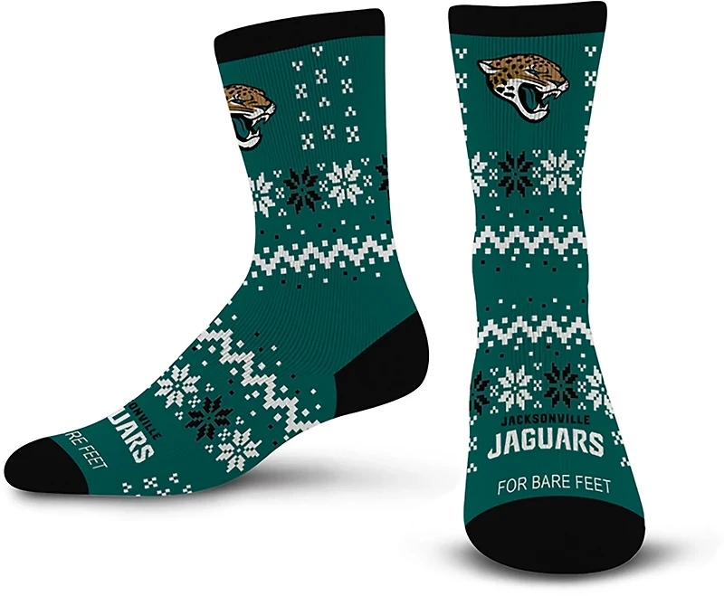 For Bare Feet Jacksonville Jaguars Team Sweater Socks