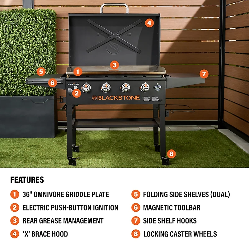 Blackstone 36 in. 4 Burner Omnivore Griddle